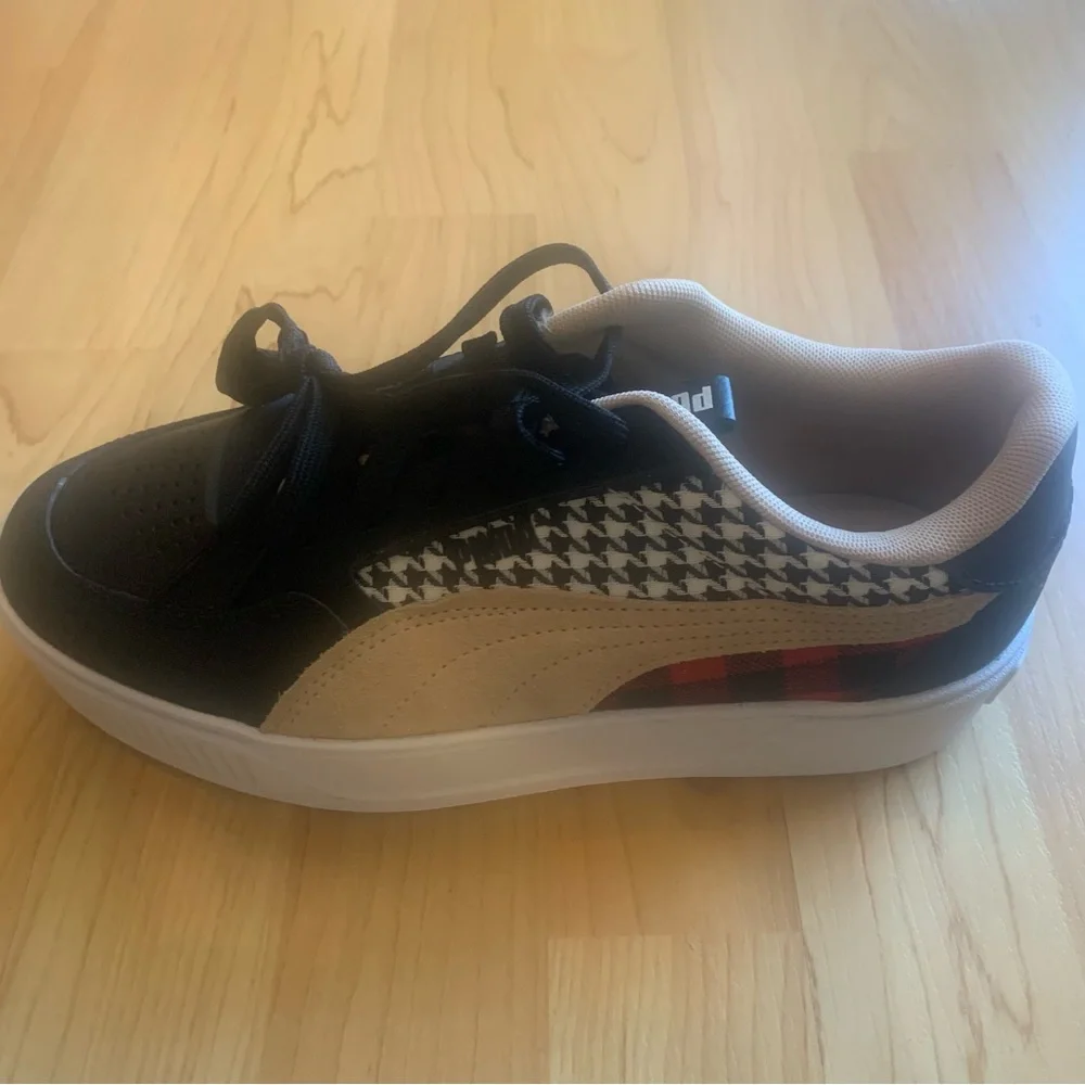 Puma Karmen Rebelle Multi-Print Platform Sneaker 8.5 Leopard Houndstooth NWOT - Picture 4 of 9